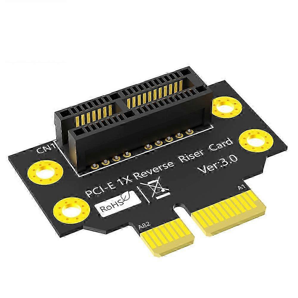 PCI-E 1X 3.0 90 Degree Reverse Male to Female Riser Card for 2U Server (Installation Direction Towards CPU)