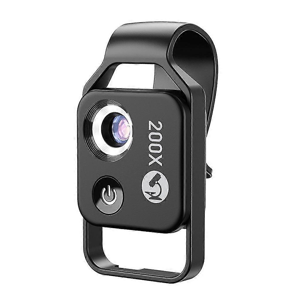 Pocket Microscope 200x, Micro Lens Attachment With Cpl For Smartphone Camera Lens For Phone/tablet