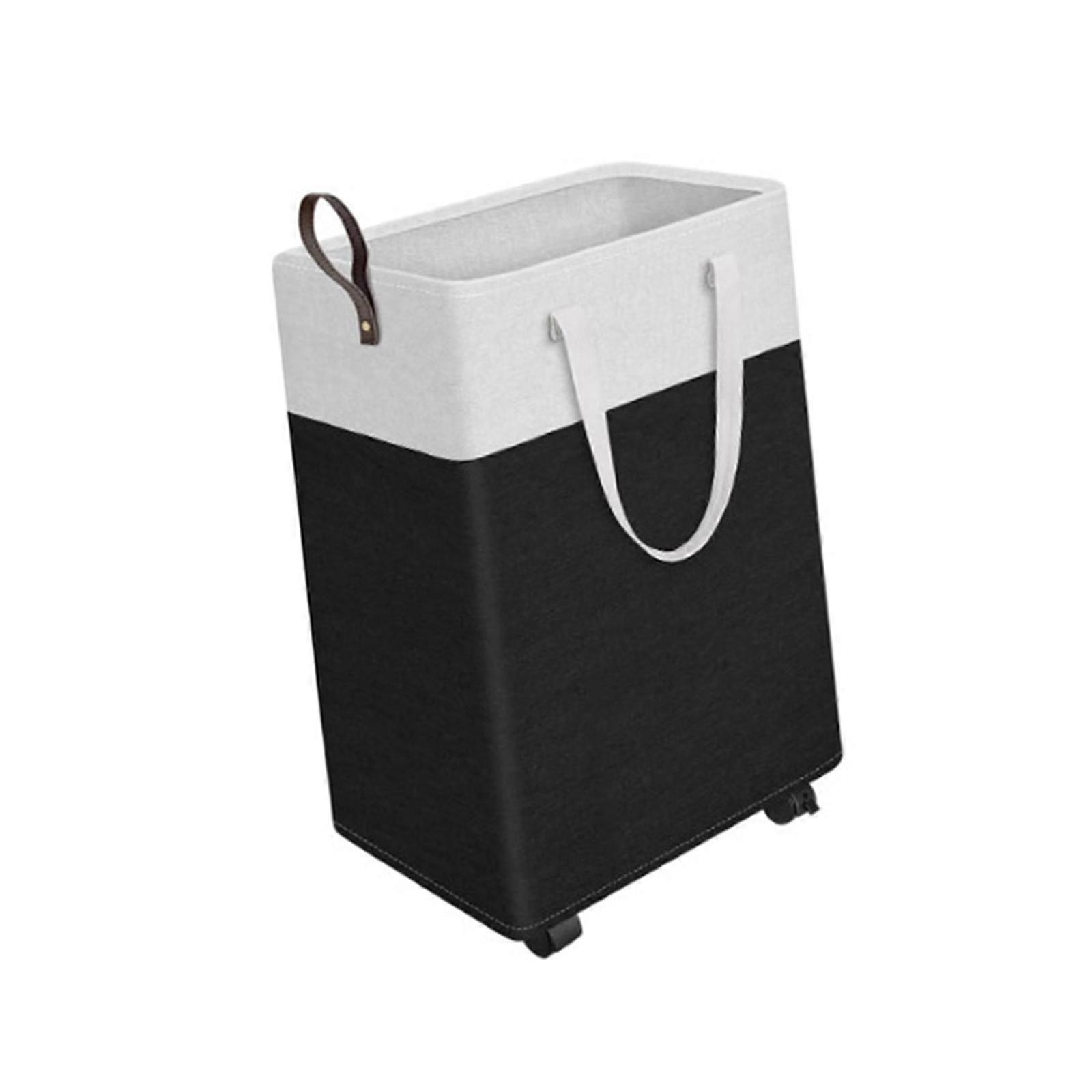 Rolling Laundry Hamper Large Foldable Basket on Wheels for Home Laundry Room 75L