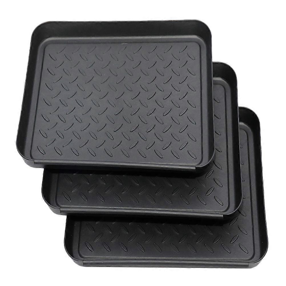 3pcs Shoes Boot Tray Boot Display Tray Flower Pot Mat Multi-function Shoes Tray Accessory