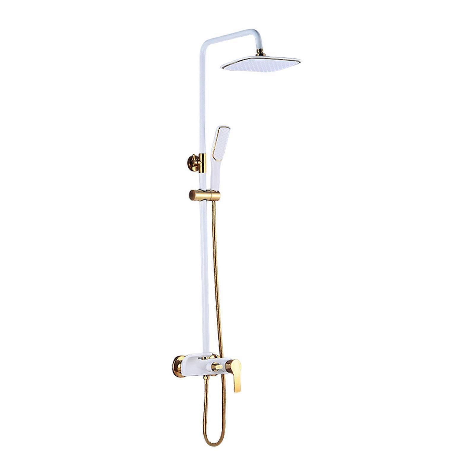 Shower Systems Complete Three Level Rotation Switch Wall Mount for Hotel black