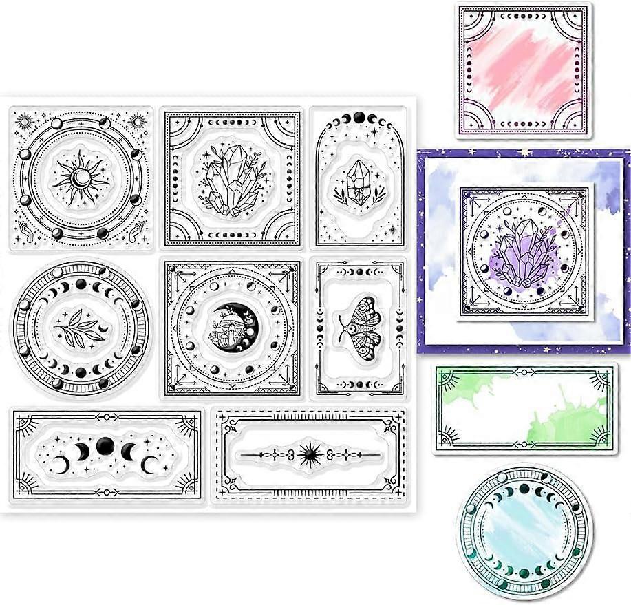 1Sheet Magic Frame Photo Frame Silicone Clear Stamp Seals