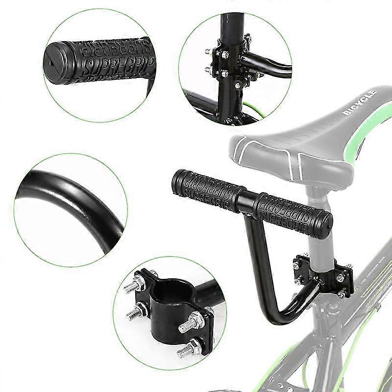 Kit Siège Arrière Vélo Enfant - Siège + Accoudoirs + Repose-pieds Réglables - Universel Pour Porte-bagages