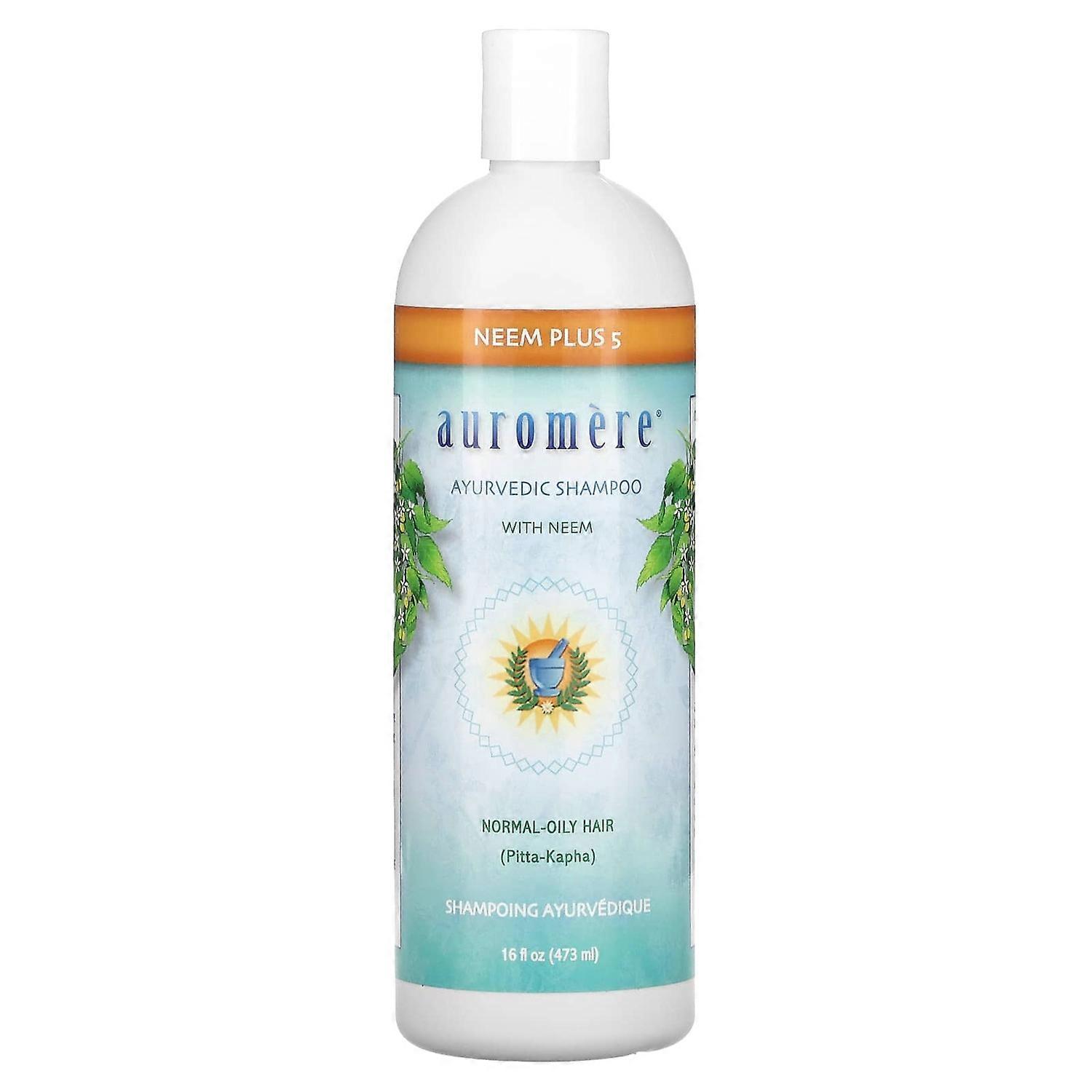 Auromere, Neem Plus 5, Ayurvedic Shampoo with Neem, 16 fl oz (473 ml)