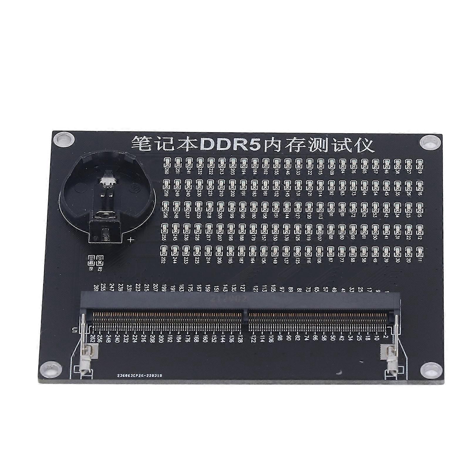 Laptop Memory Test Card with LED Light Computer Motherboard Circuit Repair Detection Card DDR5