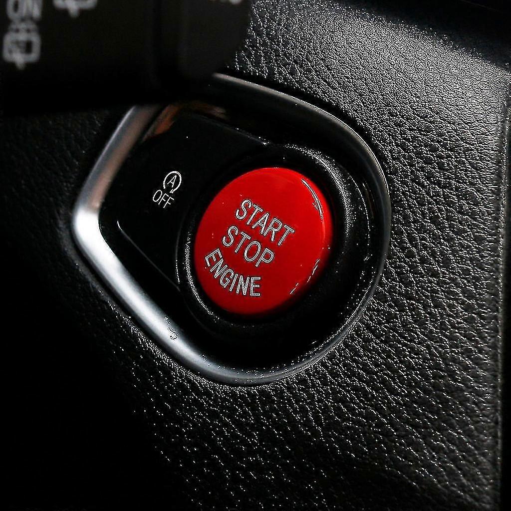 2024 Start Stop Engine Push Button Switch Cover One Button Start Red Button Modified Interior Decoration For X1 X3 X5