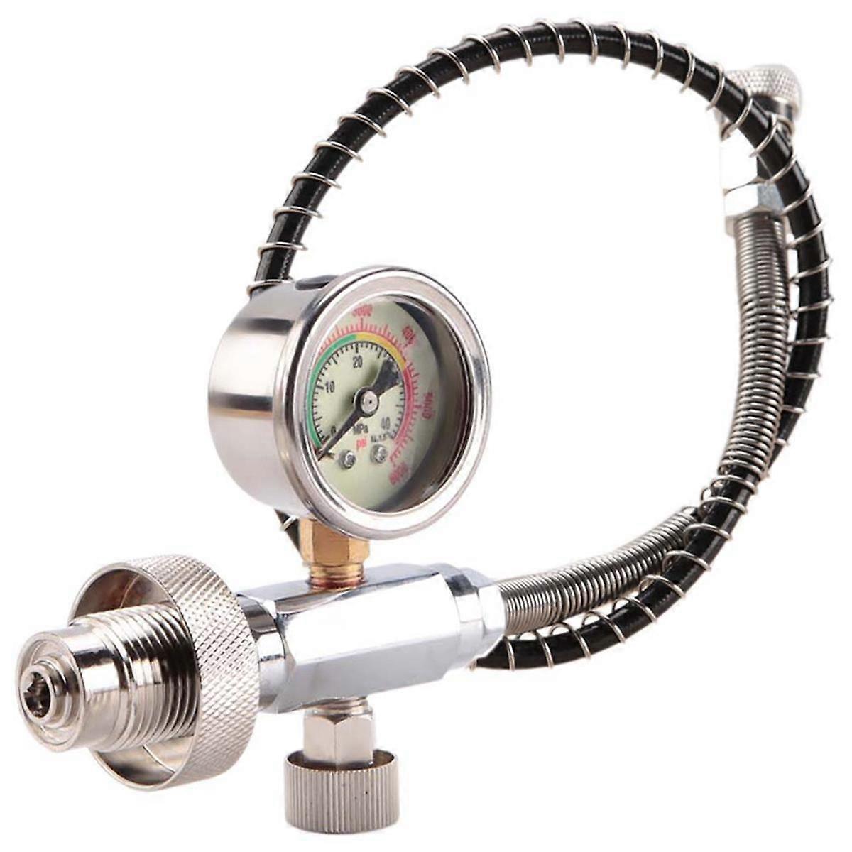 Aggiorna l'adattatore di ricarica della stazione di rifornimento dall'atomizzatore con connettore Din 232/300Bar per ricarica aria PCP Argento