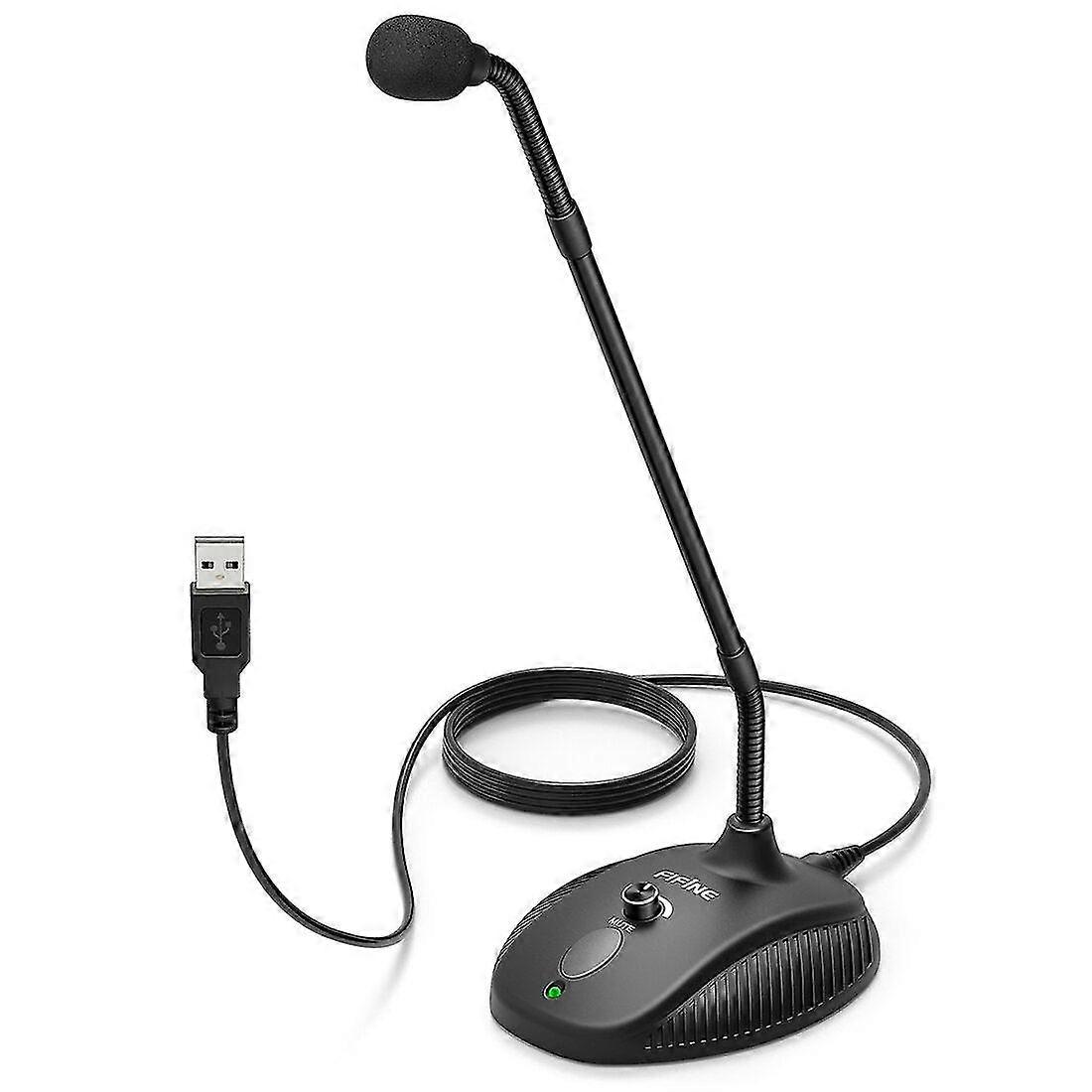 Usb computer microphone 360 flexible gooseneck mic for broadcasting conference instrument recording vedio gaming