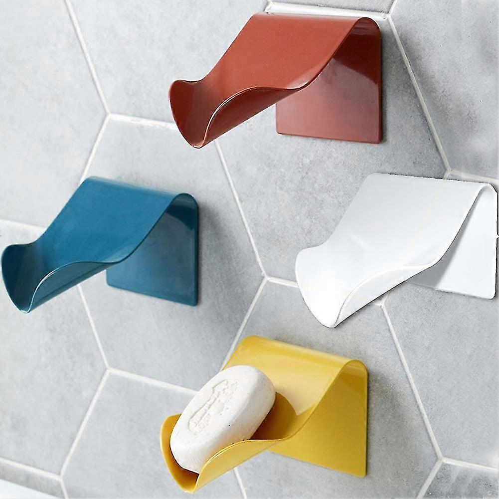 kitchen and bathroom wall-mounted self-draining soap dish 4 pieces