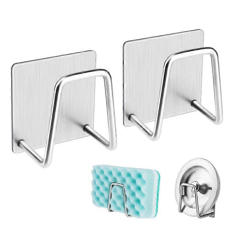 Adhesive Sponge Holder Sink for Kitchen Accessories Stainless