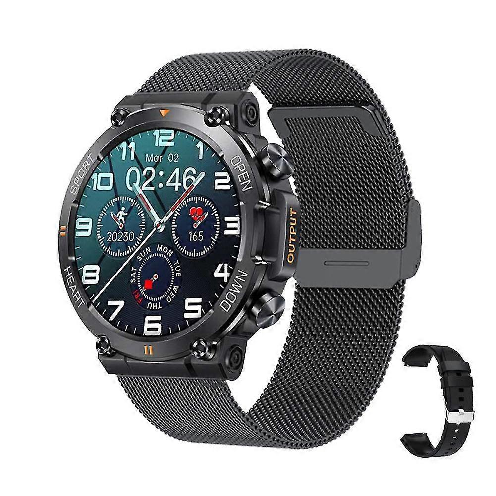 Fsw Military Smart Watch for Men(Answer /Make Call)Rugged Heart Rate Fitness Tracker