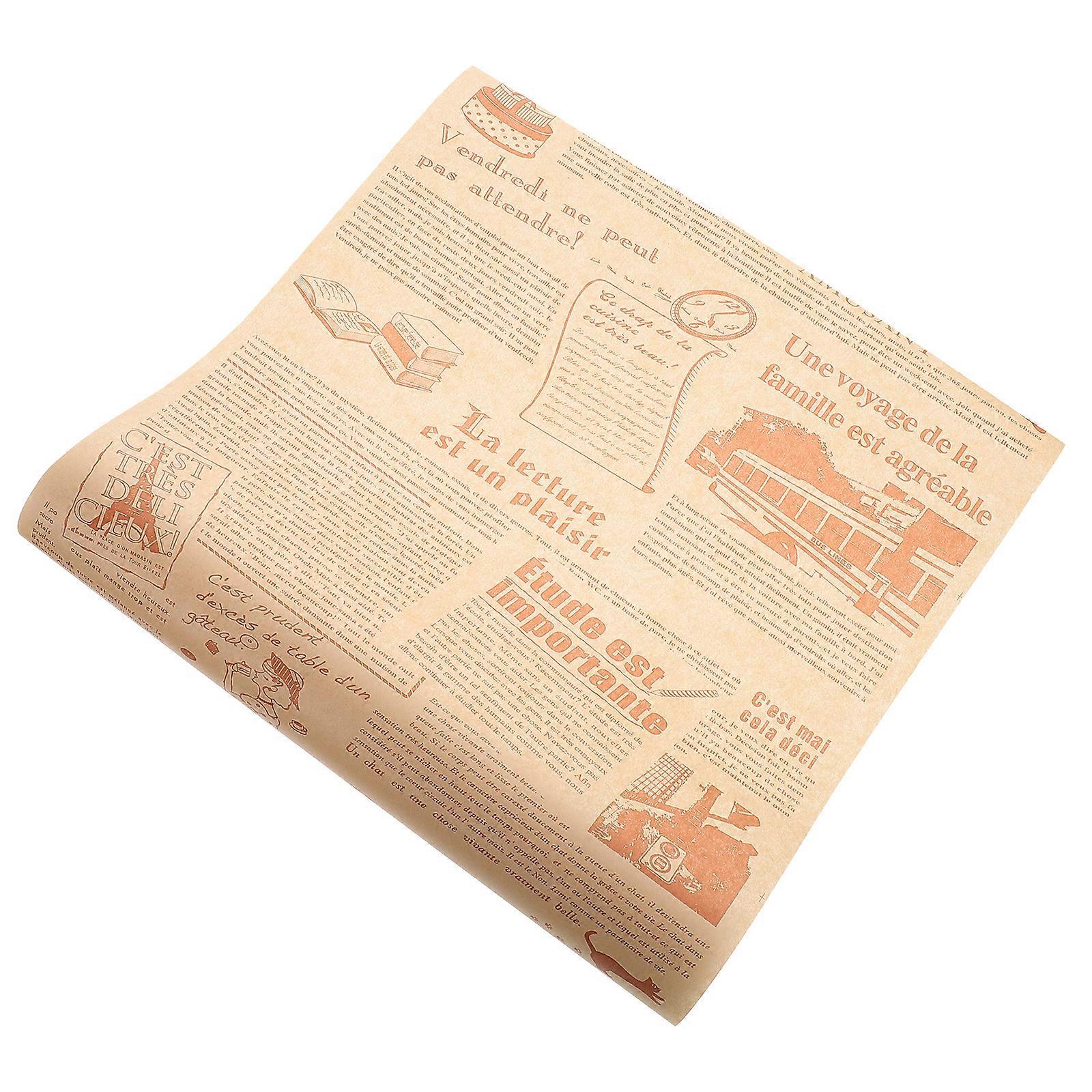 1 Roll of Baking Parchment Paper Sandwich Paper Wraps Fried Food Wrapper