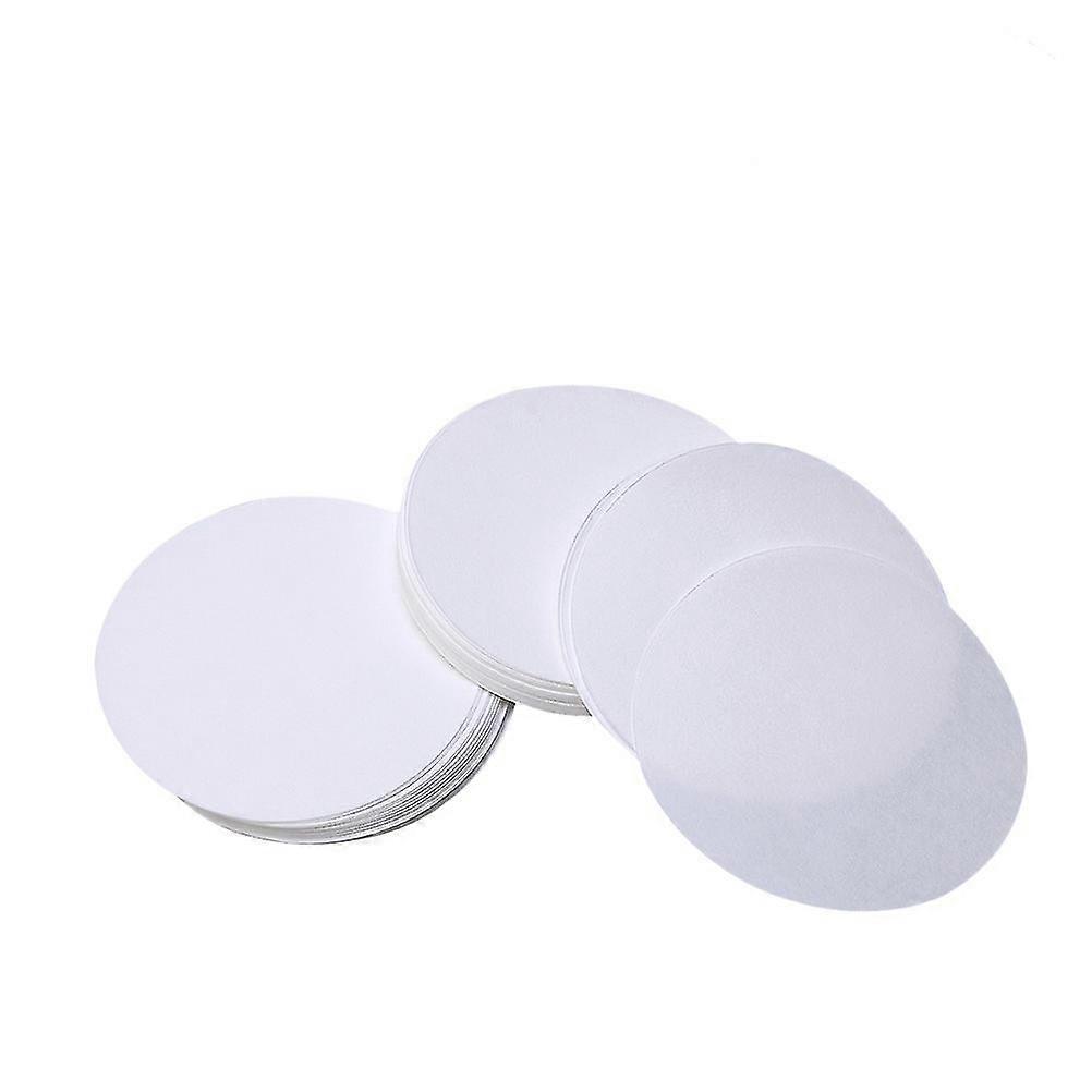 100 PCS 12.5cm Dia Premium Discs Medium Flow Rate Qualitative Filter Paper (White)-Yvan