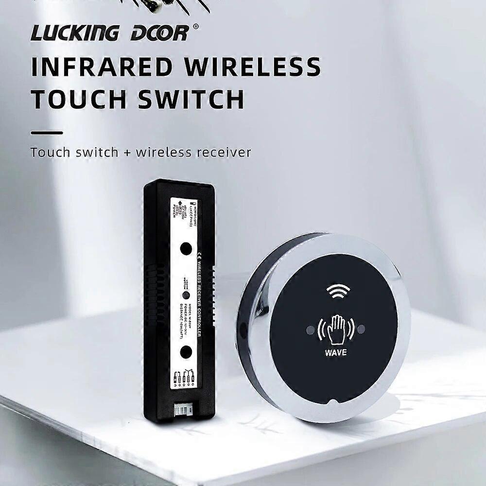 Non Contact Infrared Induction Switch Wireless 2.4G Exit Button Release Button Switch Used For Automatic Door Control System