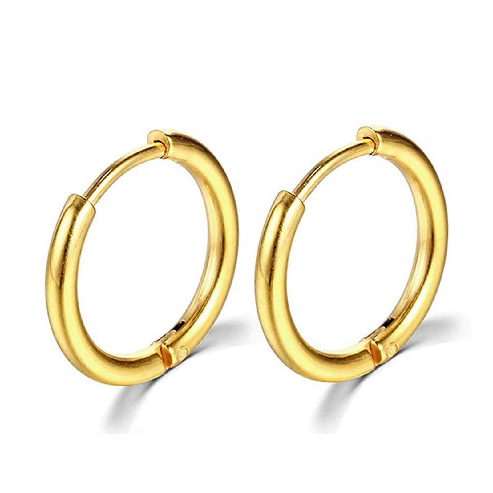 Thin Circle Ear Stud with Colorful/Solid-Color Elegant Stylish Dangler Jewelry for Women Men Unisex