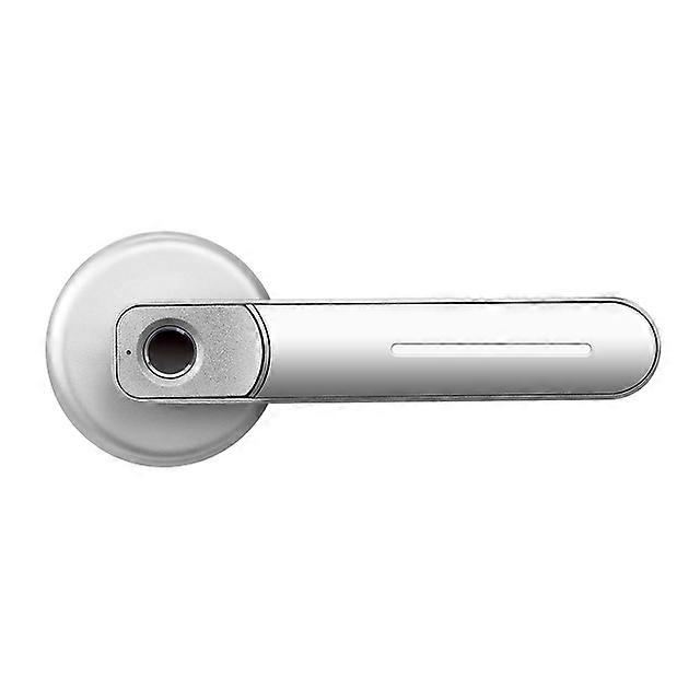 Fingerprint Door Lock Handle Anti Theft Smart Electric Biometric Keyless Security Entry With 2 Keys Smart Home USB Rechargeable