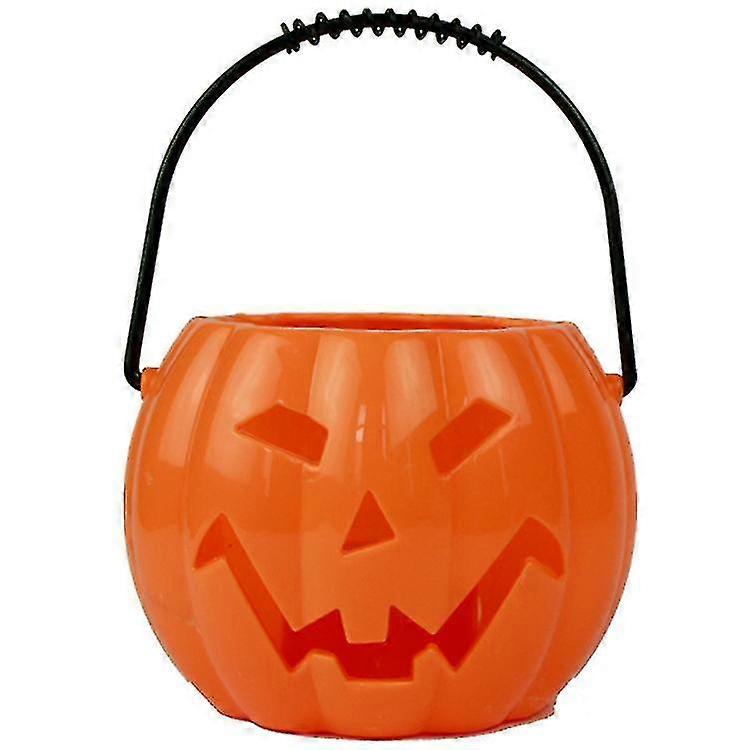 Light Up Halloween Bucket Trick Or Treat Pumpkin Lantern Candy Bucket Jack O Lantern Candy Basket