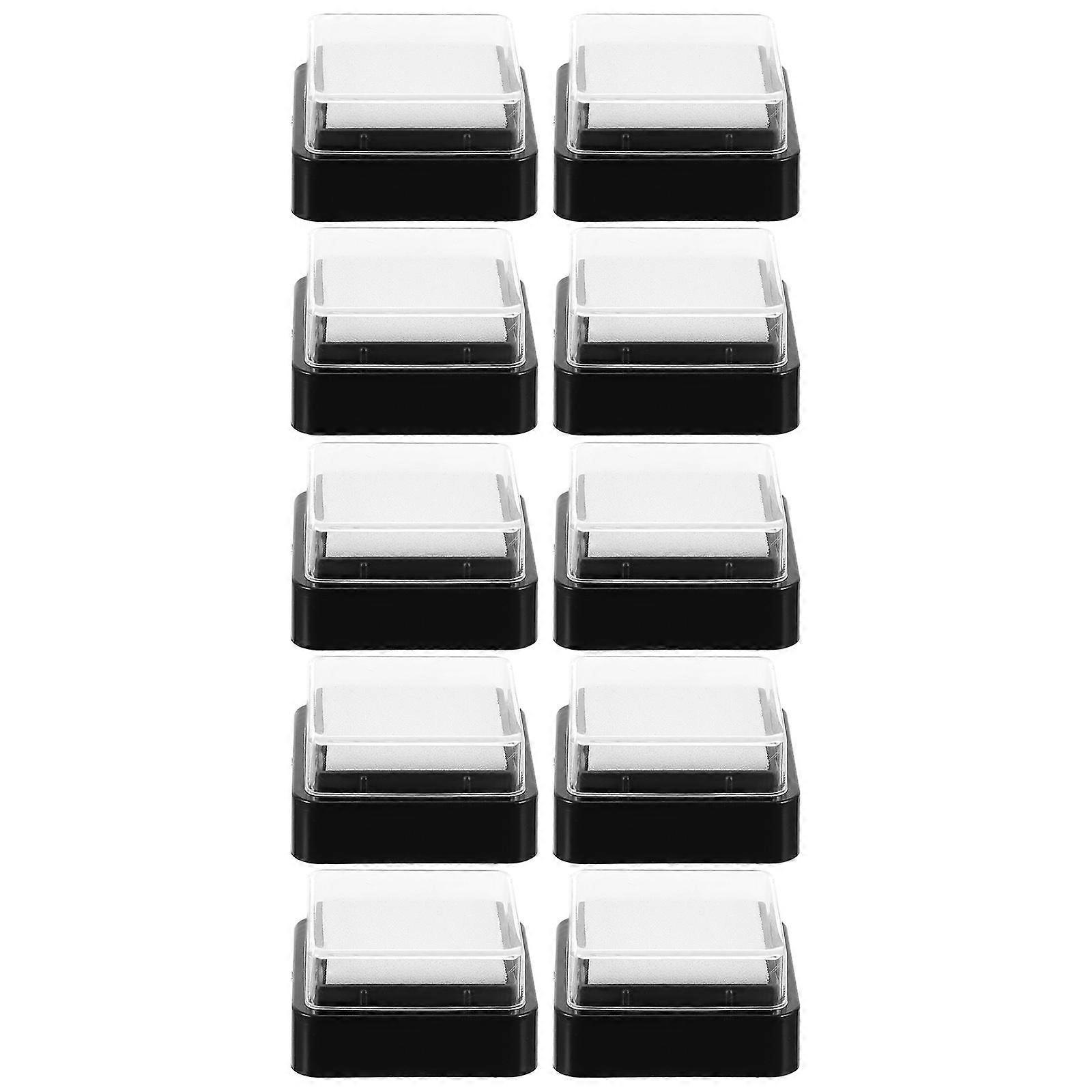 Ink Pad Stamp Pads Blank Diy Empty Sponge White Rubber Painting Inkpad Color Craft Board Replacement Fingerprint Finger Graffiti