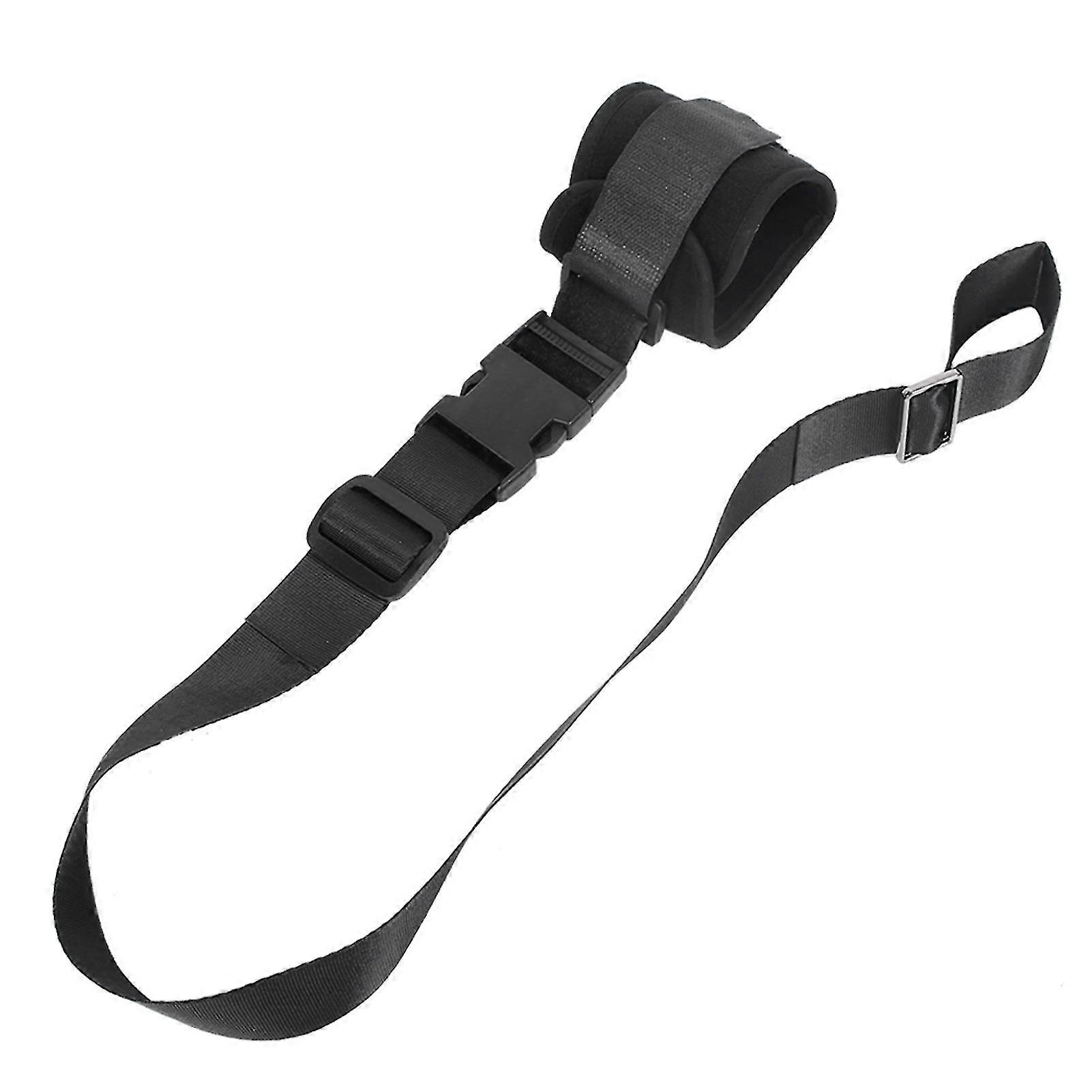 Patients Limbs Restraint Strap Elderly Wrist Ankle Fixation Belt Constraints Strap(black Upper Limb)