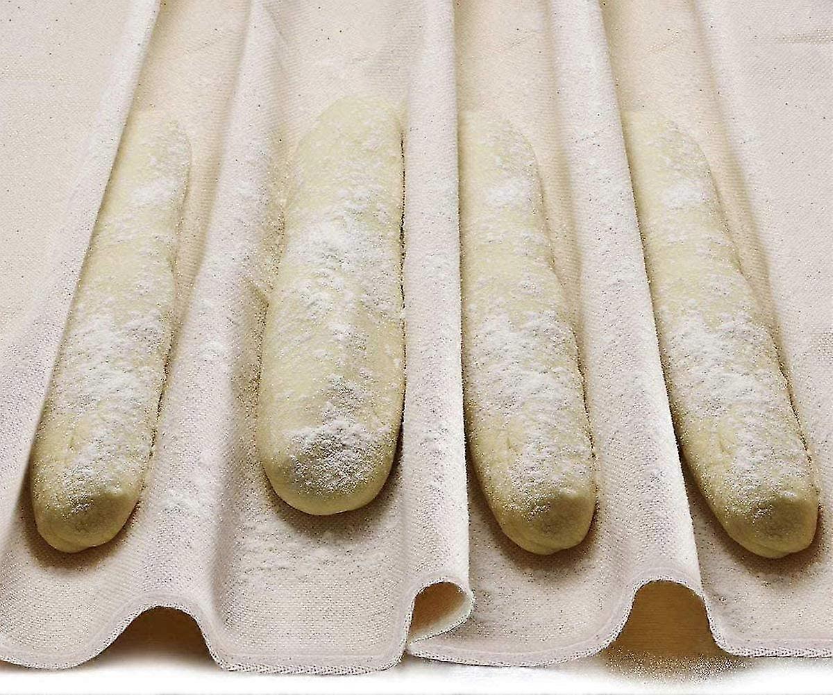 Proofing Cloth, Professional Proofing Cloth Couche Proofing Cloth (29"x18") For Baguettes - Natural Cotton Linen