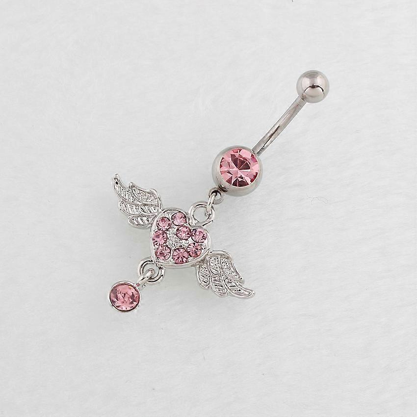Belly Button Ring Love angel wings Shape