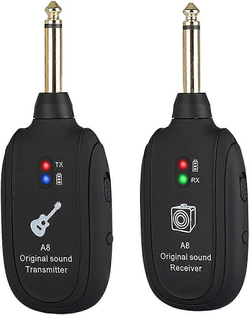 Wireless Guitar Transmitter Receiver, Wireless Guitar System Black 20Hz-20k