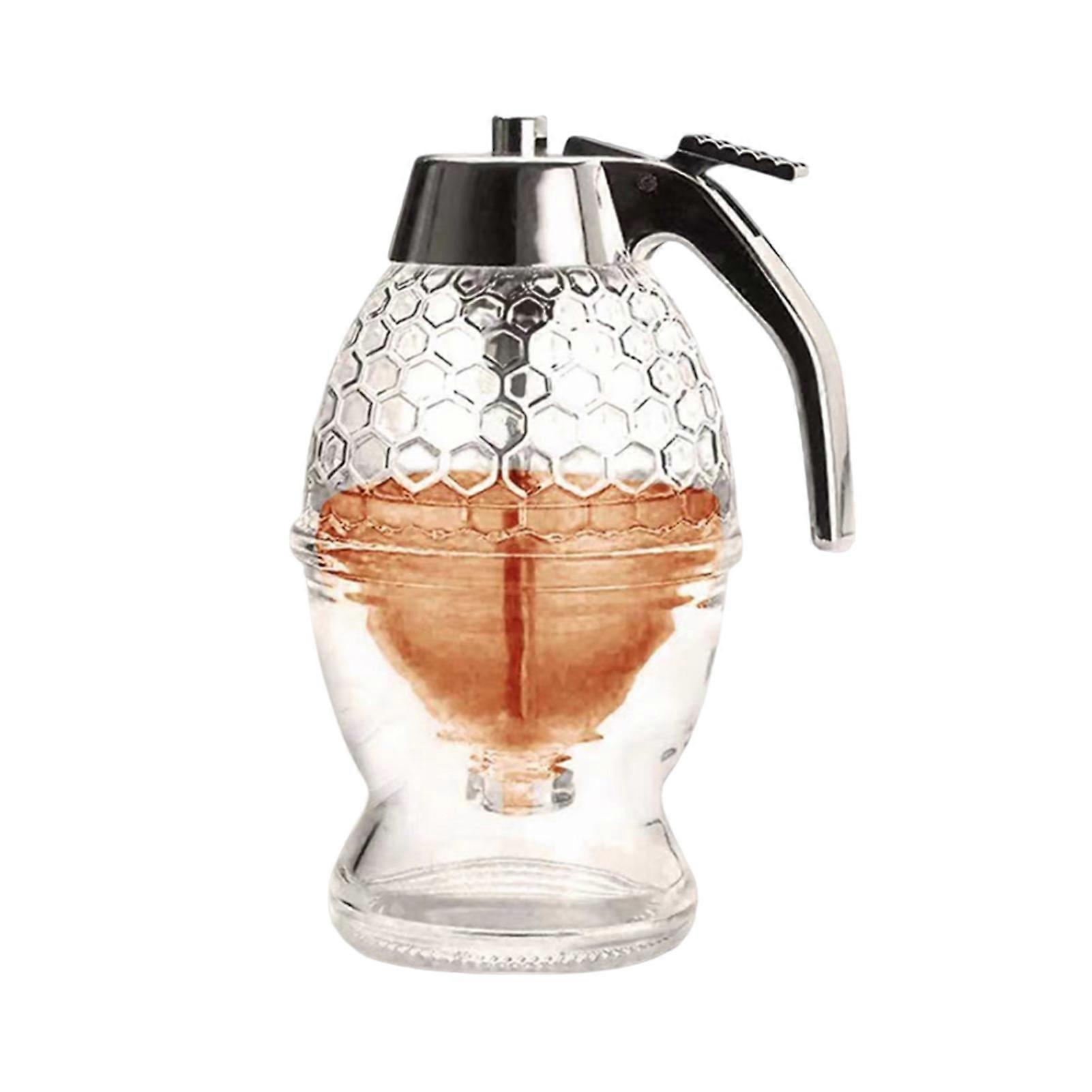 Honey Dispenser Syrup Dispenser Beautiful Honeycomb Jar Juice Dispenser for Cafe Restaurant Odor-Free Easy to Use Prevent Dripping Kitchen Tools