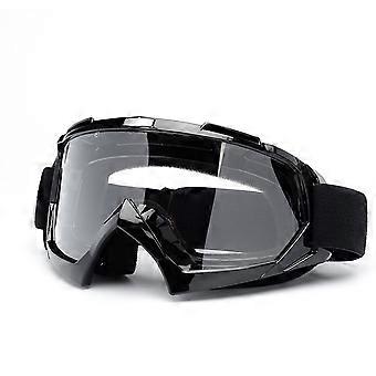 Occhiali protettivi Maschera per il viso infrangibile anti-UV, nera (17,6x7,8 cm)