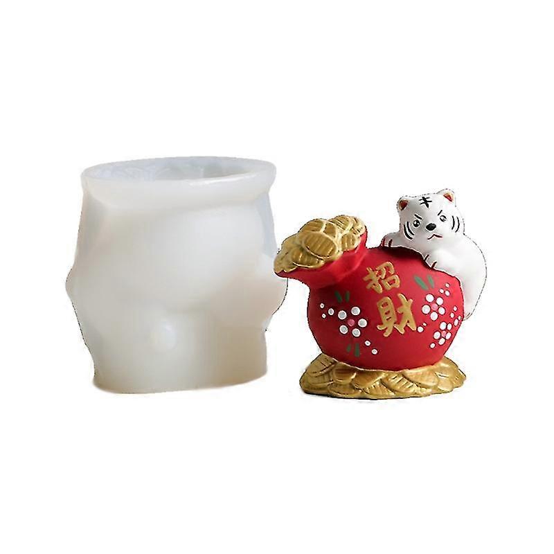 3D Tiger Diy Casting Formen Diy Craft transparent Machen Sie Form leicht zu lösen