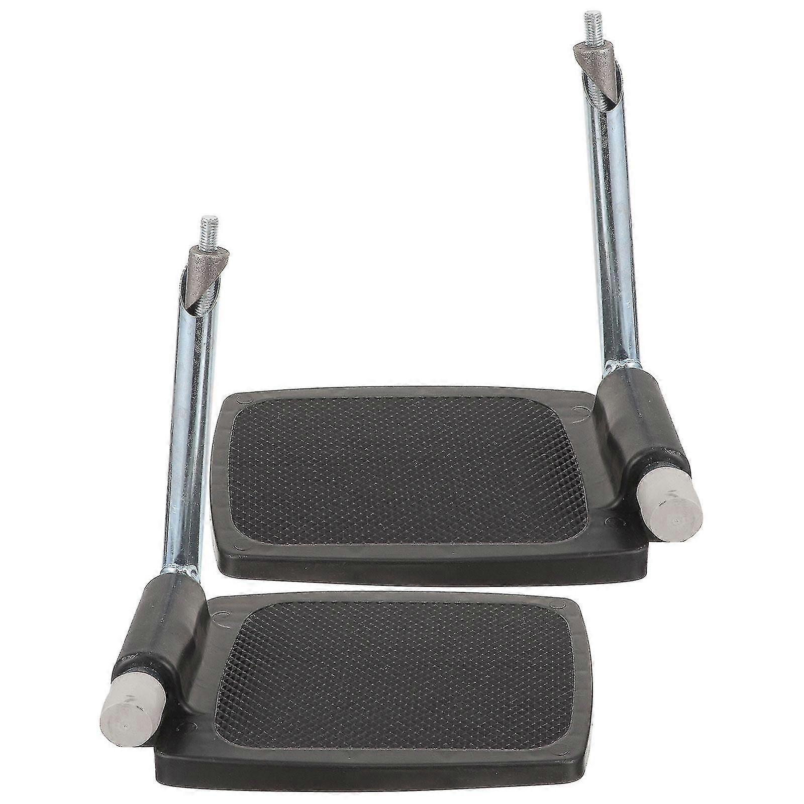 1 Paar Rollstuhl-Hocker Ersatz-Rollstuhl-Hocker Robuste Rollstuhl-Fußstütze mit Stange