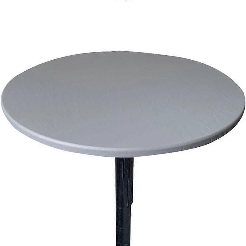 Table Cover Cloth Protector Waterproof Polyester Round Tablecloth Catering Fitted Table Cover with Elastic Edged