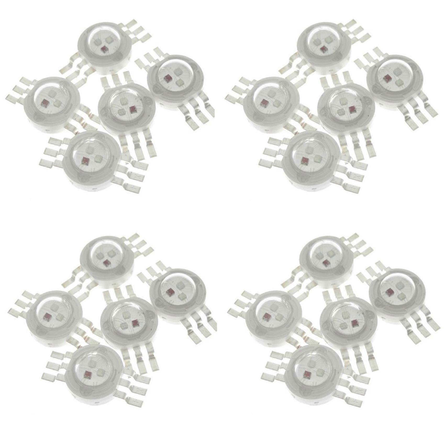20Pcs 3X3W High Power RGB Red Green Blue LED Light Lamp Energy Saving Lamp Beads Bulbs 6PIN 45MIL 3