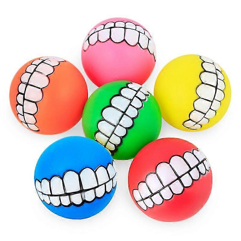 Pet Dog Training Fun Chewing Ball With Teeth