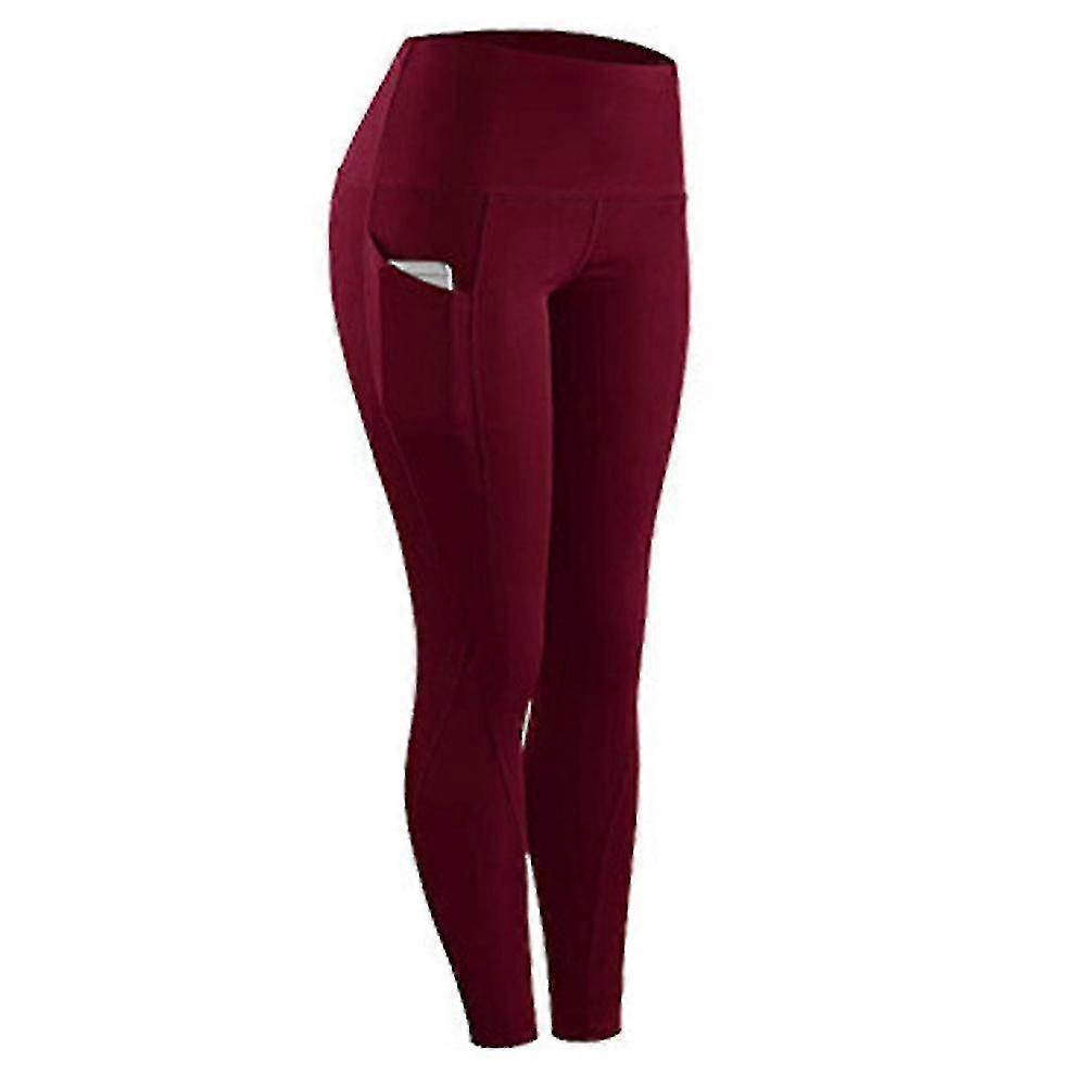 Women Casual Slim Fit High Waist Plain Solid Leggings Sports Yoga Soft Breathable Ankle Length Pants With Pockets