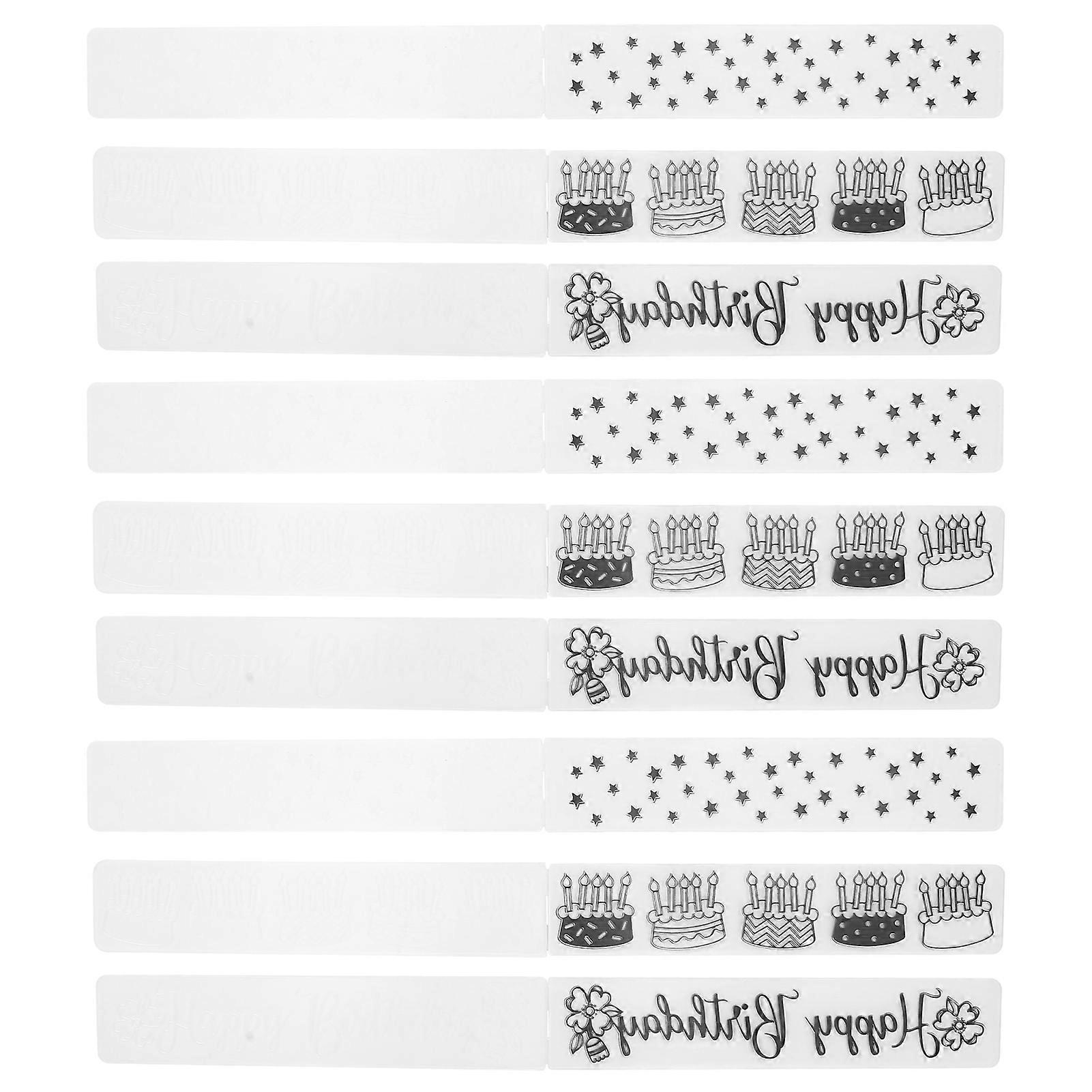 9Pcs πλαστική ανάγλυφη κάρτα DIY φακέλων που κάνει Scrapbooking ανάγλυφα εργαλεία χειροτεχνίας χαρτιού προτύπων