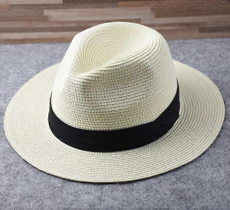 Large Size Panama Hats Lady Beach Wide Brim Straw Hat Man Summer