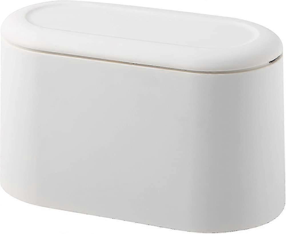 Mini Countertop Trash Can For Press, Canister Lid, Trash Can, Makeup Holder