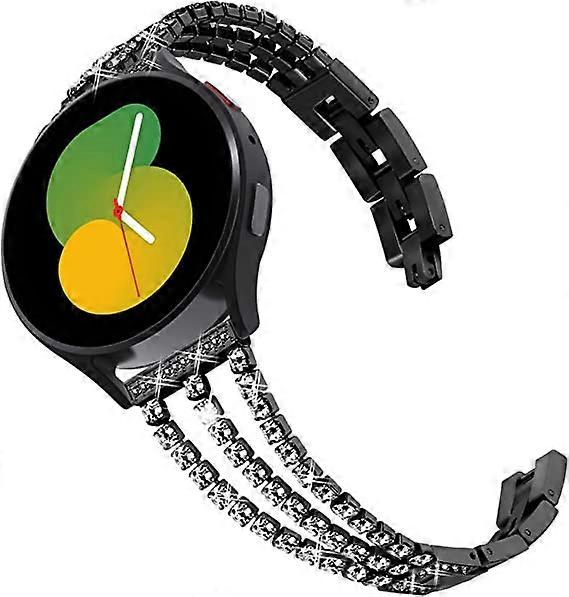 Compatible for Samsung Galaxy Watch 4 strap 40mm 44mm, 20mm strap for Galaxy Watch Active 2 strap 40mm 44mm, for garmin vivoactive 3 strapBlack
