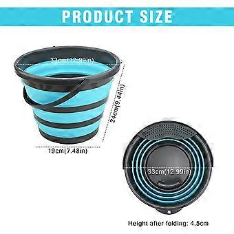 10L opvouwbare plastic emmer - opvouwbare ronde kuip - draagbare wateremmer voor het 10L opvouwbare plastic emmer - opvouwbare ronde kuip - draagbare wateremmer voor het