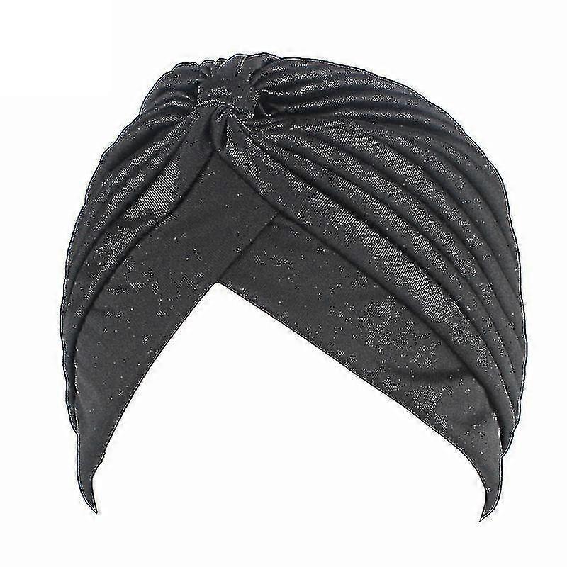 Womens Solid Turban Hat Head Wrap Beanie Cap Headwear