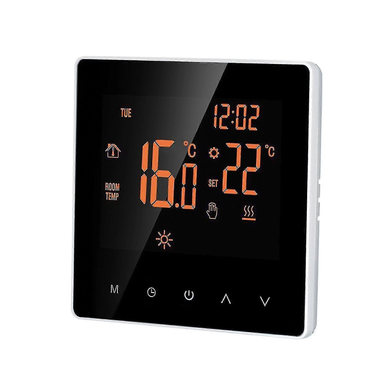 Smart termostat digital temperaturregulator Tuya App Control LCD Displaytouch Screen Week programmerbar elektrisk gulvvarmetermostat til (størrelse