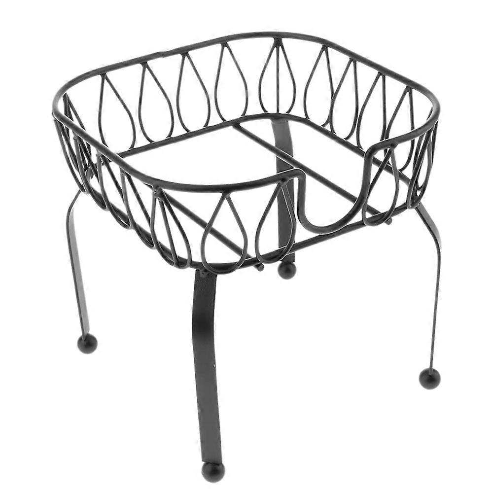 Metal Iron Drink Dispenser Stand Basket Party Juice Tea Bucket Holder Stand for Pub Bar Cafe Juice Tea Wine Beer Used S
