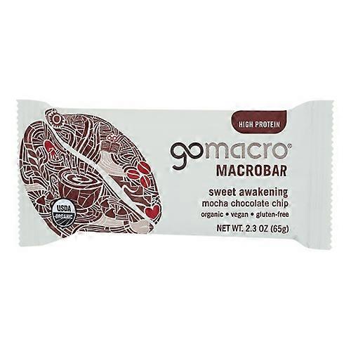 Gomacro BarOrganic Mocha Chocolate Chip ,Case of 12 X 2.3 Oz