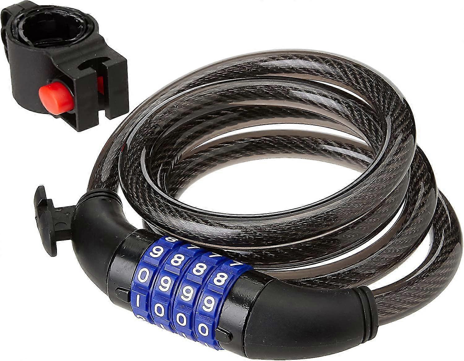 Bicycle Cable Lock With Key, Adjustable