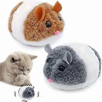 Pluche muizen kattenspeelgoed kattenspeelgoed, kattenspeelgoedset, automatische kattenmuis, schattig en zacht pluche muisspeelgoed, interactief kattenspeelgoed 2 stuks