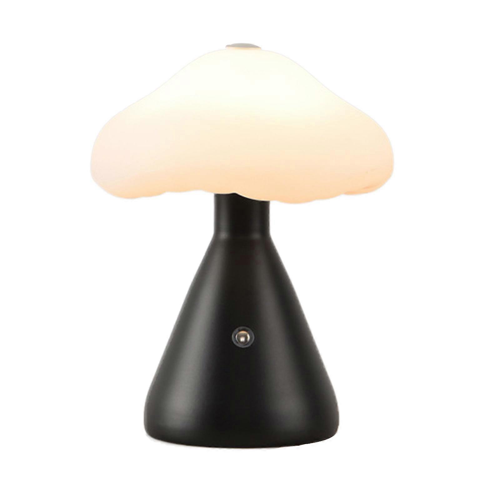 Mushroom Lamp for Bedroom, Portable Dimmable Bedside Lamp with USB Charging