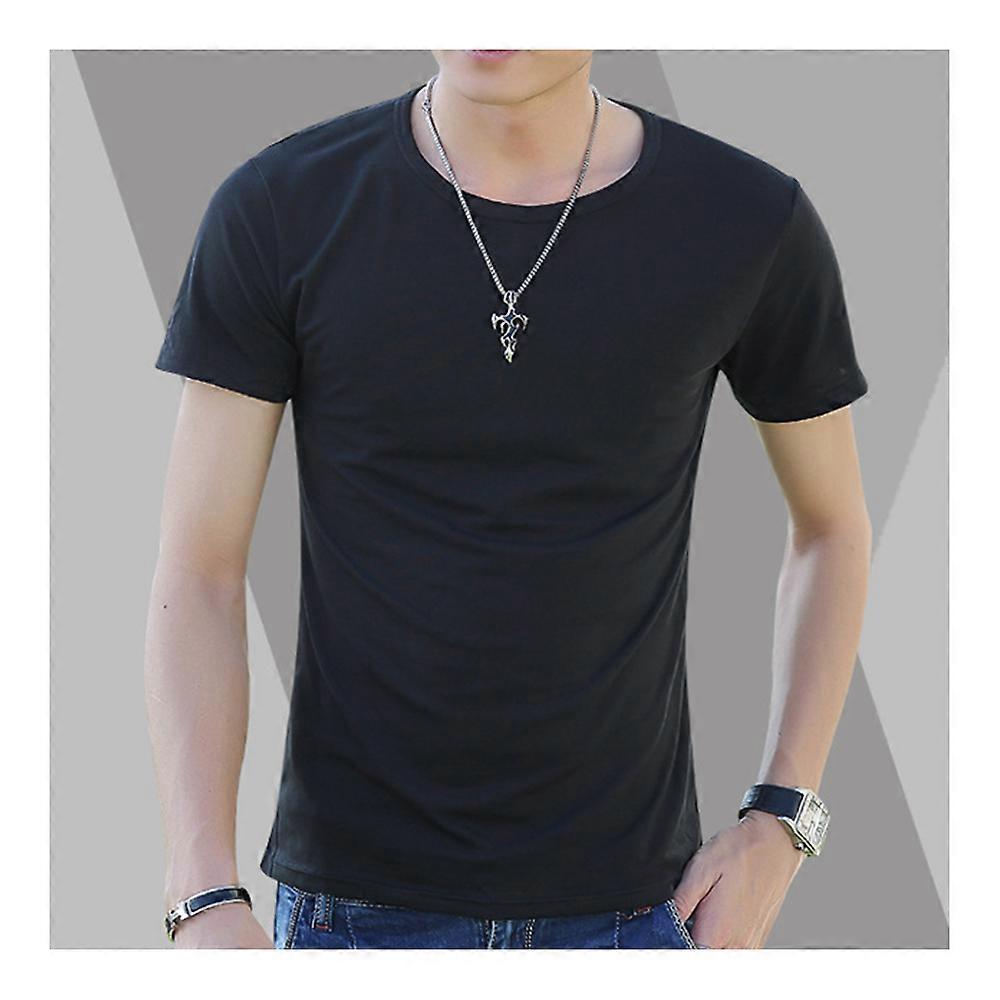 Solid Color Men Short Sleeve T Shirt