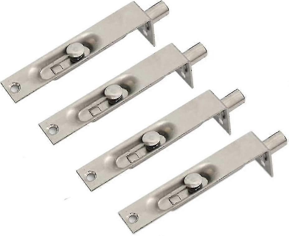 2 pares de fechos de porta de aço inoxidável para portas secundárias primárias4 polegadas