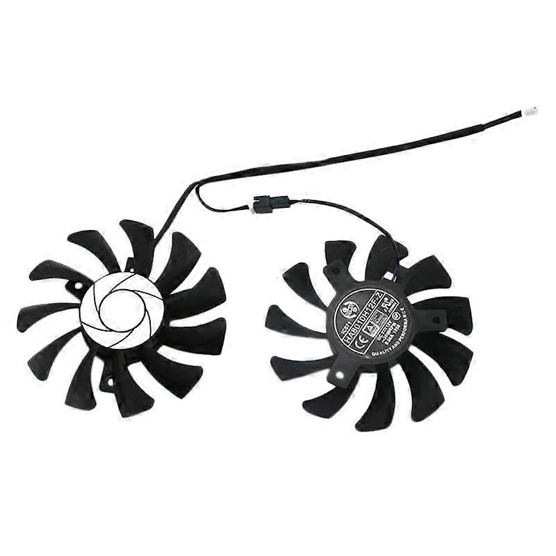 HA8010H12F-Z 75 mm-es, 2 tűs GTX1050Ti GPU-hűtő DUAL ventilátor Geforce GTX 1050Ti GTX-1050-Ti-4GT-OC (2db