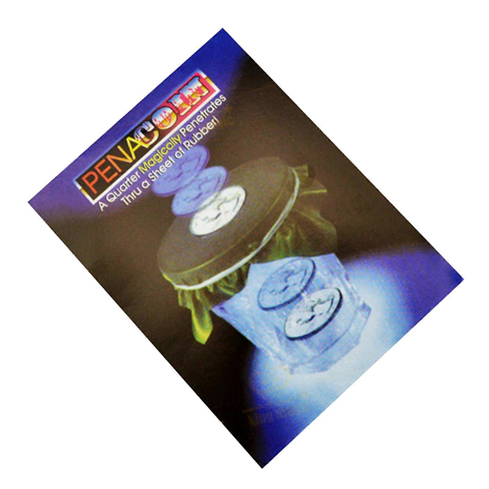 Funny Magic Trick Toy Coin Penetration Sheet Magic Toy Amazing Magic Tricks Toy